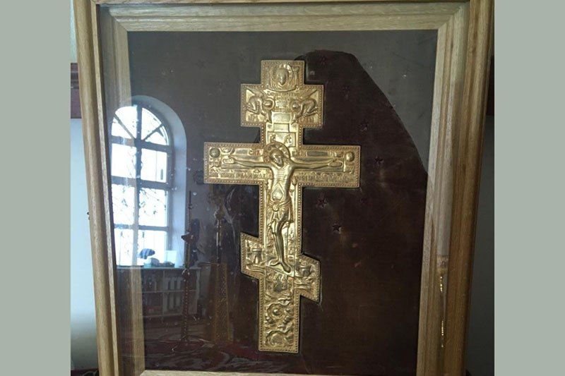 Крест 19-го века пожертвовали храму в Сабурово