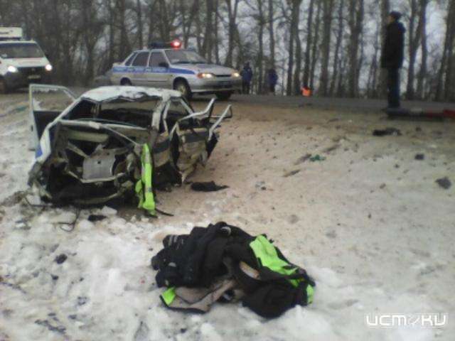 авария под карачевом столкнулись mazda и lada kalina — один человек погиб...