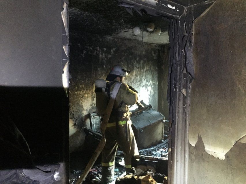 Во Мценске пожарные спасли трех человек 