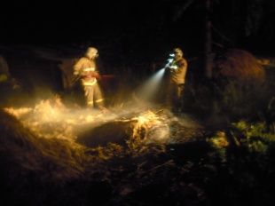 В Новосильском районе огонь уничтожил 1,5 тонны сена