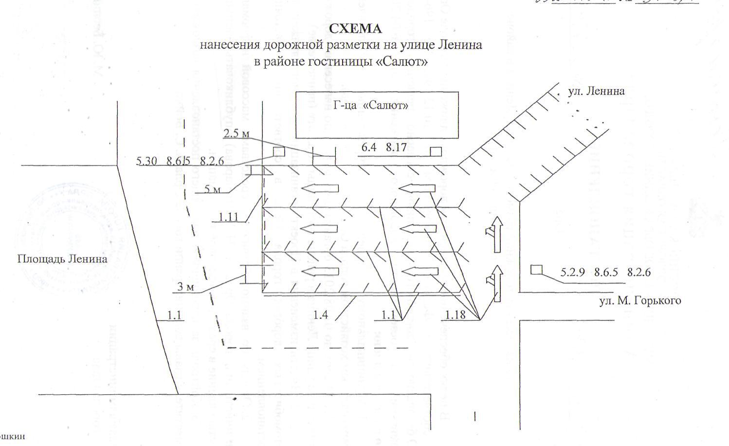 Схема дорожной разметки ростов Схема дорожной разметки ростов