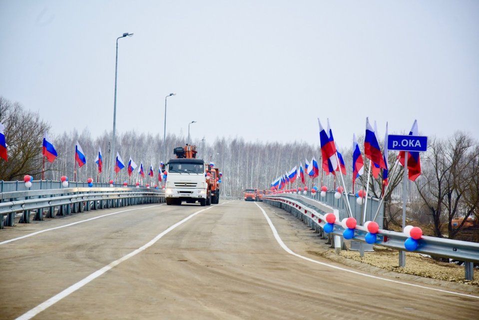 Отремонтированный мост через р. Ока между деревнями Касьяновка и Тайное Орловского МО открыли