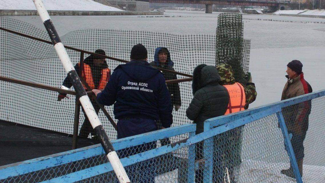 В этом году в Орле не пришлось рубить лед для оборудования крещенской купели