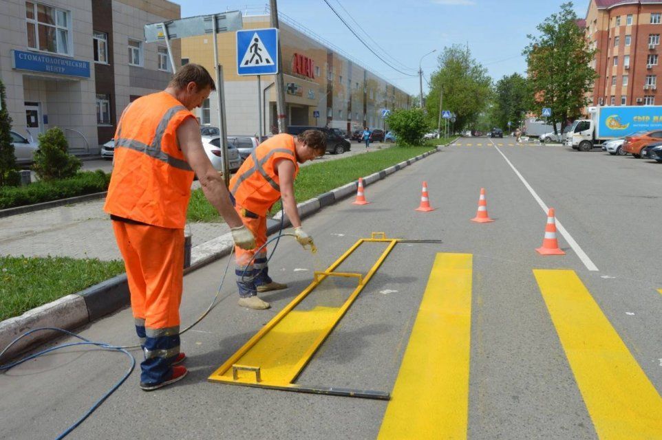 На нанесение разметки на орловских дорогах потратят около 12 млн рублей