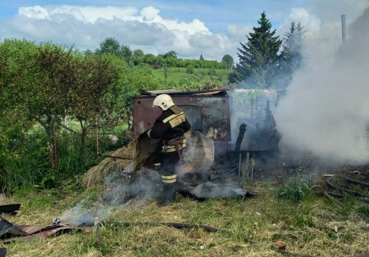 В Орловской области сгорела дача