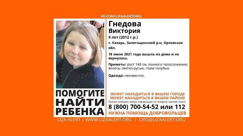Клычков объявил вознаграждение за информацию о местонахождении Вики Гнедовой