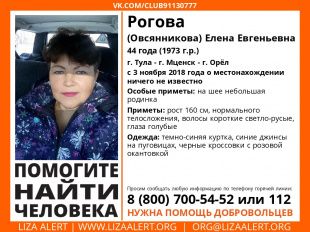 В Орловской и Тульской областях разыскивают 44-летнюю женщину