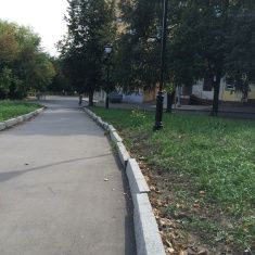 Фотофакт: в Орле сквер им. Тургенева после ремонта не продержался и месяца