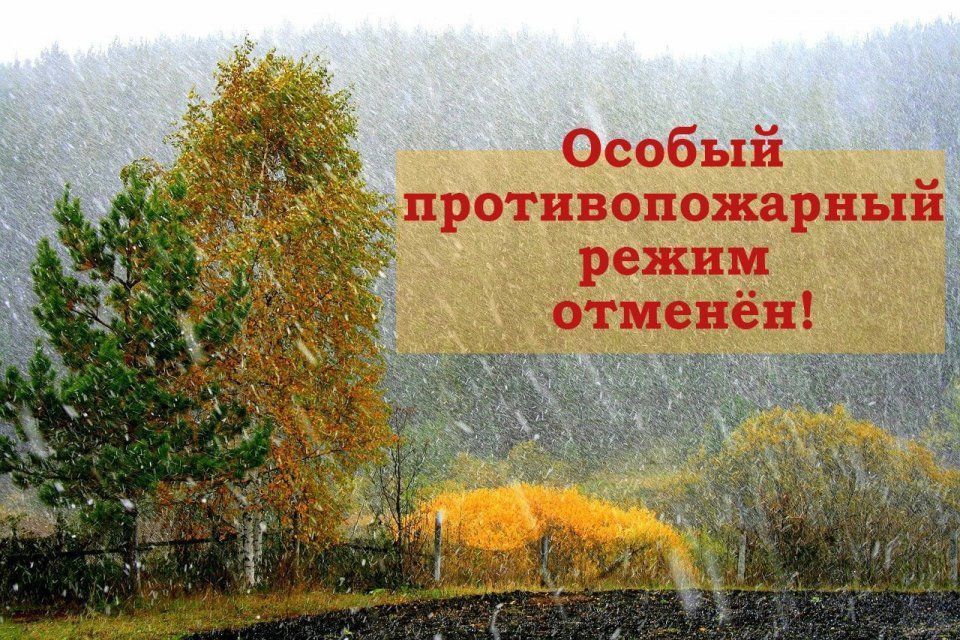 В Орловской области отменили действие особого противопожарного режима