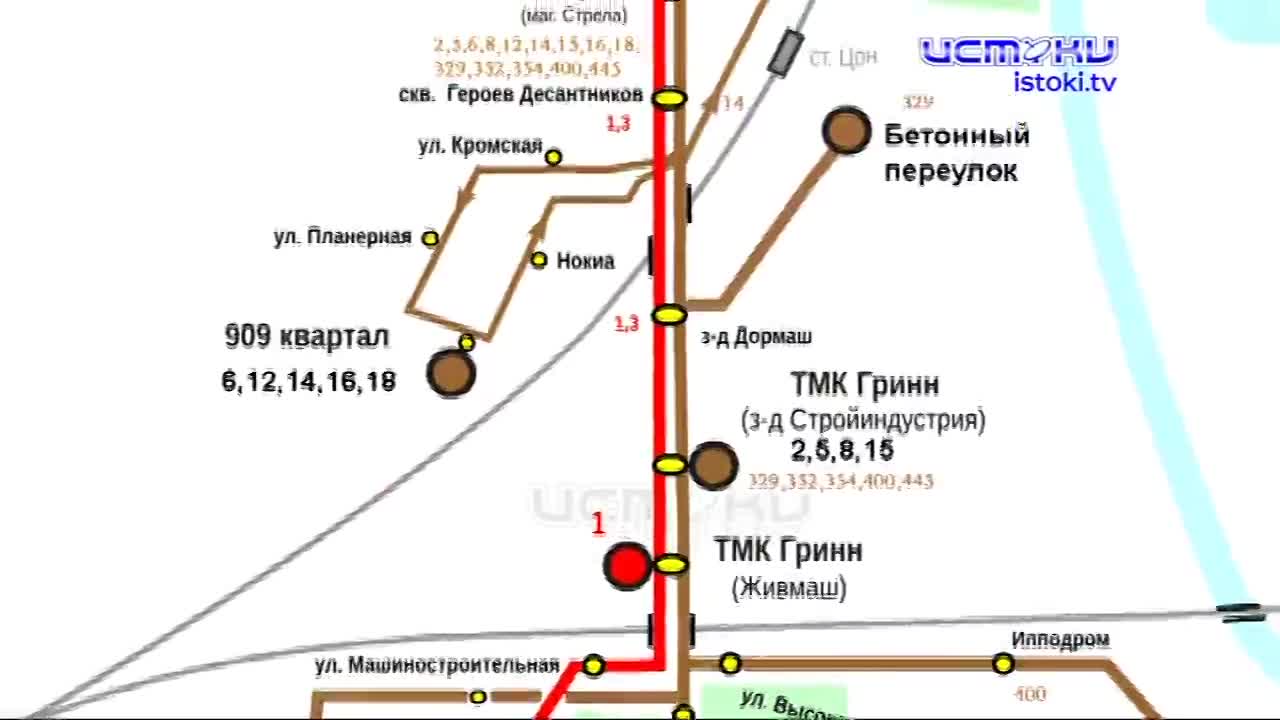 Схема движения маршруток в орле онлайн