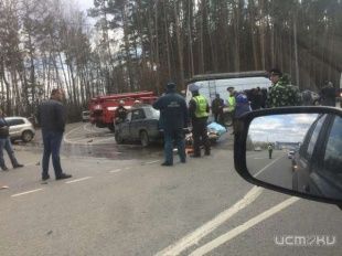 авария под карачевом столкнулись mazda и lada kalina — один человек погиб...