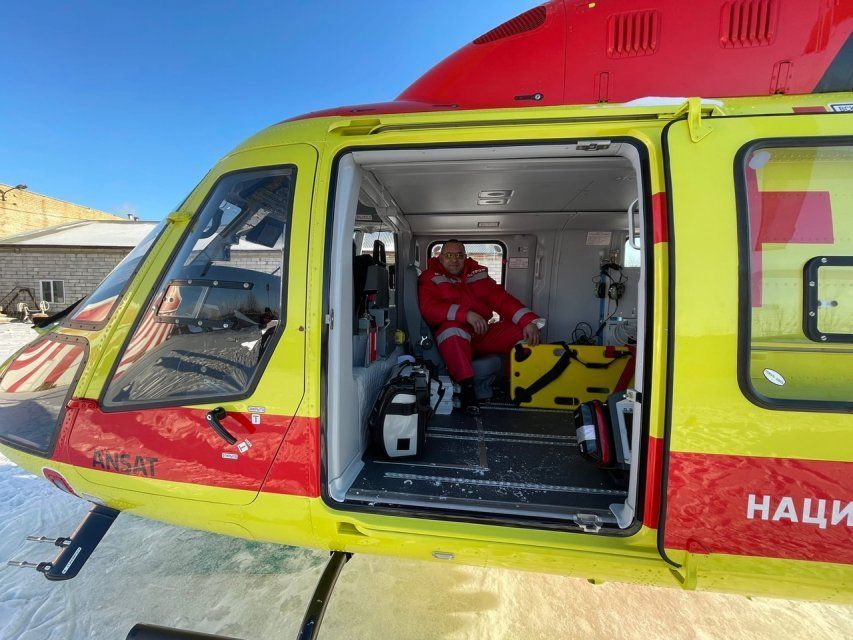 Первый полёт – нормально! Вертолет санавиации помог оперативно транспортировать пациента из Ливен в Орел