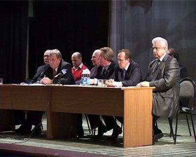 Встреча губернатора области с футболистами Встреча губернатора области с футболистами