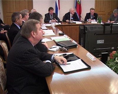Рабочая встреча с губернатором области Рабочая встреча с губернатором области