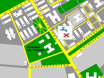 Отключение водоснабжения Отключение водоснабжения
