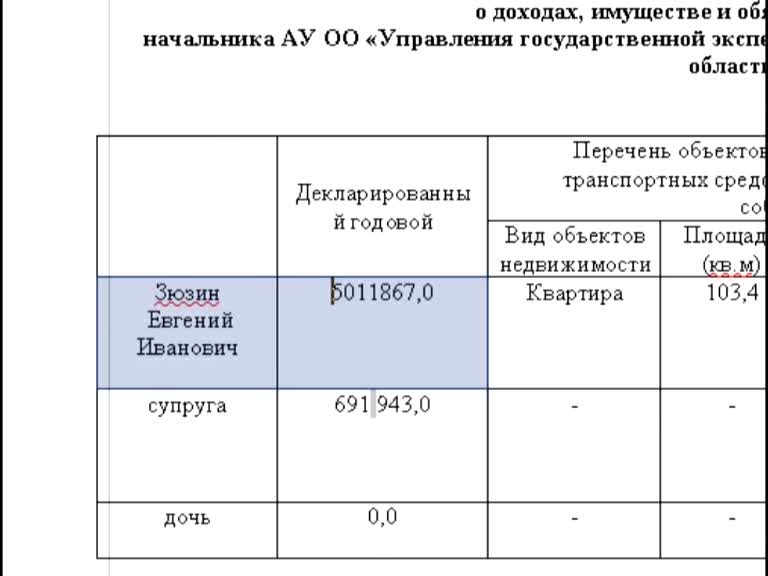 Евгений Зюзин, в год - более 5 миллионов рублей