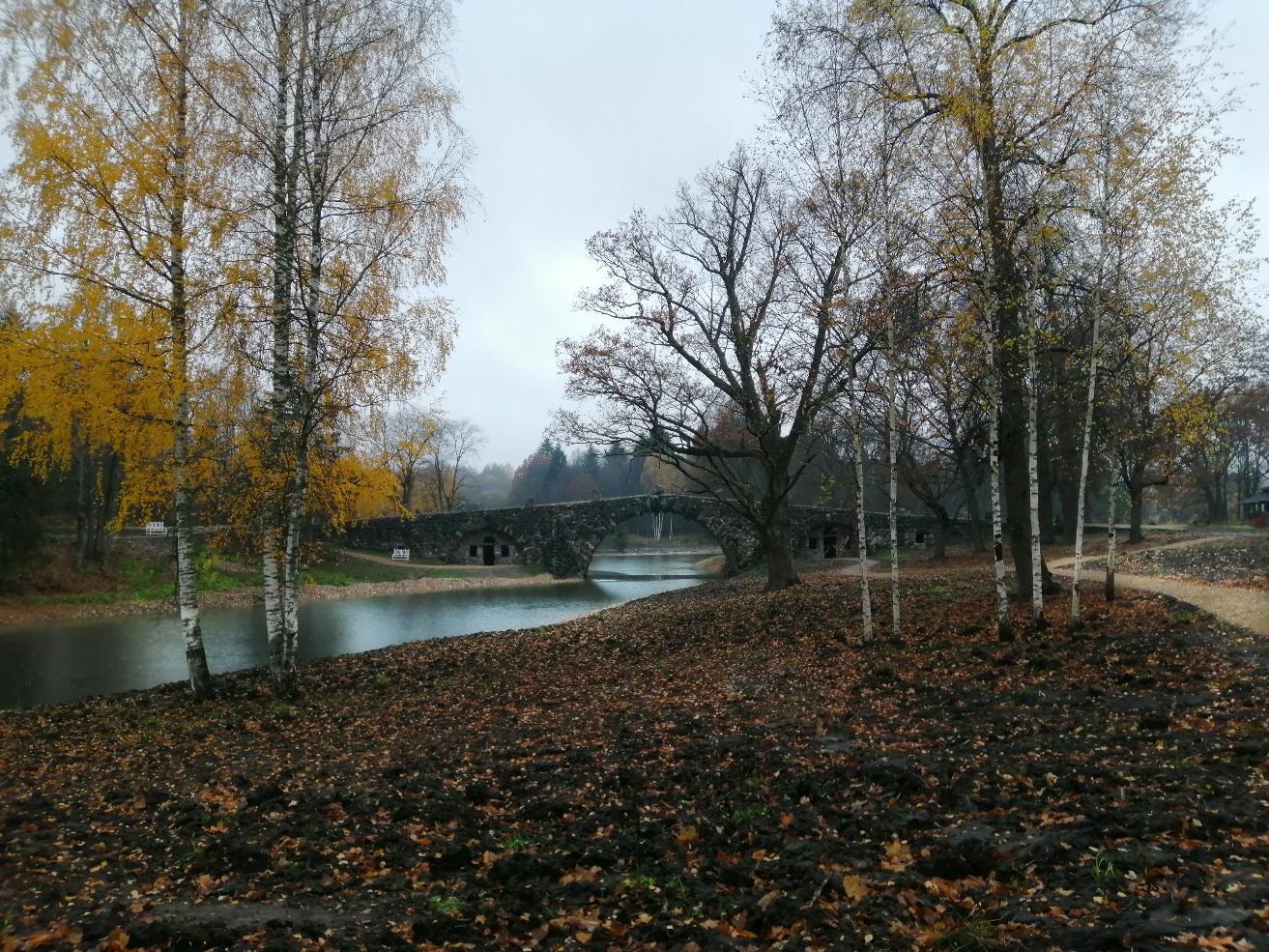 Валунный мост в Василево, октябрь 2021 г.