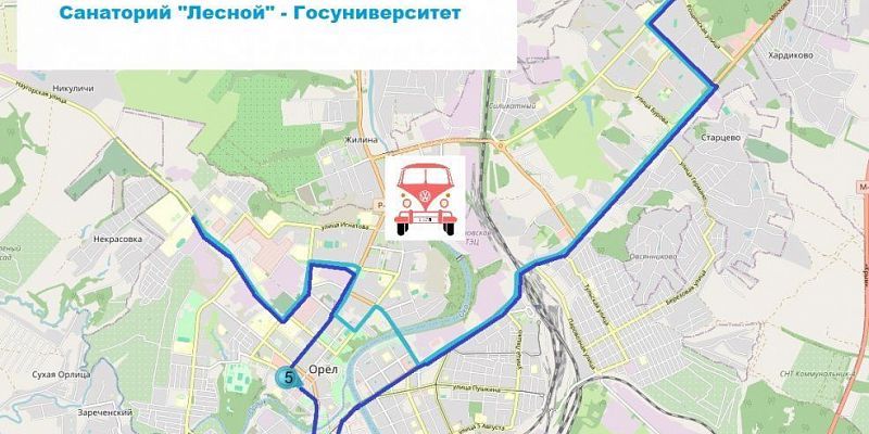 троллейбус В Орле вновь изменился маршрут троллейбуса №5
