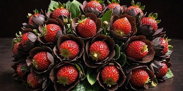 букет цветов подарки Топ-5 факторов, влияющих на цену клубничного букета