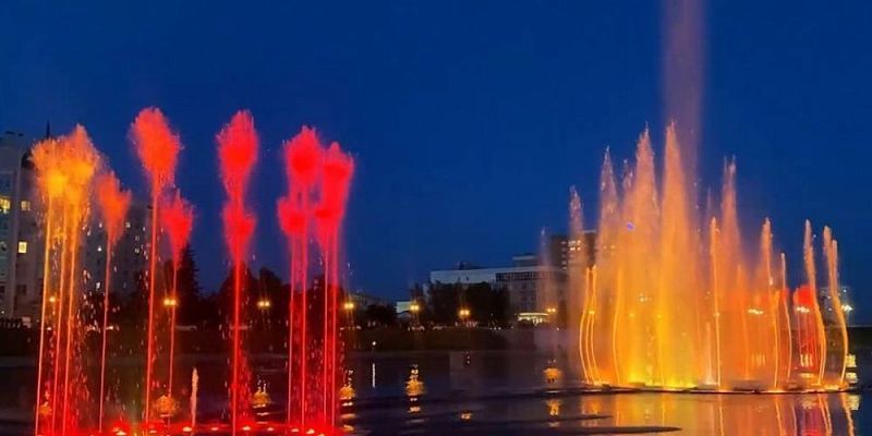 Светомузыкальный фонтан   В Орле готовятся к запуску светомузыкального фонтана