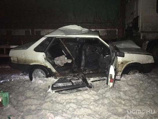 Молодой водитель без прав на «девятке» въехал в МАН Молодой водитель без прав на «девятке» въехал в МАН