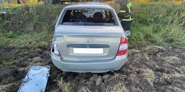 авария со смертельным исходом На трассе под Орлом перевернулась легковушка. Водитель скончался