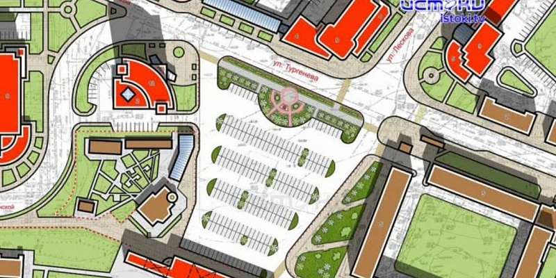 Представлен проект ремонта площади Жукова, а в области нашли дорогу посреди реки