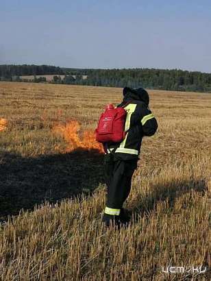 В Ливенском районе сгорели тюки с соломой В Ливенском районе сгорели тюки с соломой