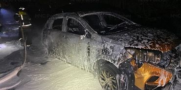 пожар МЧС по Орловской области Ночью в Орле сгорели два автомобиля