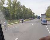 Последствия массовой аварии под Орлом попали на видео Последствия массовой аварии под Орлом попали на видео