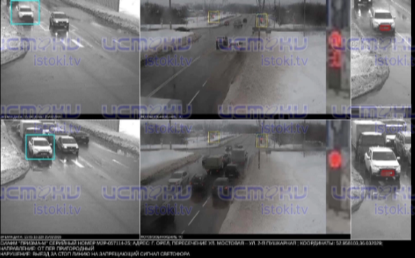 Орловские водители прислали нам в редакцию еще одно свидетельство неправильной работы светофоров на пересечении улиц Мостовая и Царев Брод