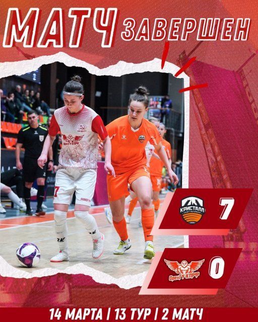 Орловским футболисткам дважды не удалось забрать очки у лидера чемпионата 