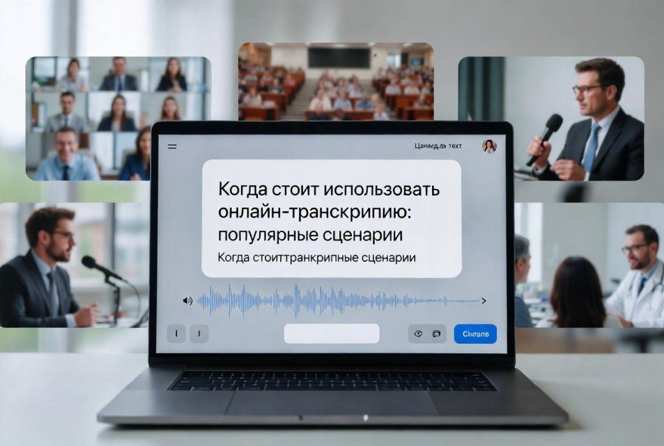 Когда стоит использовать онлайн-транскрипцию: популярные сценарии