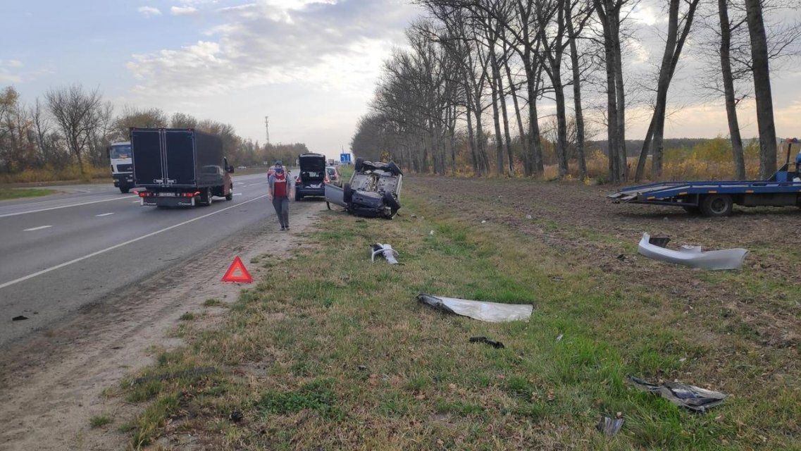 Под Орлом «Фольксваген» перевернулся на крышу