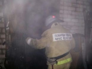 Ночью во Мценске горел автомобиль