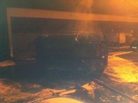 В Троснянском районе сгорел «КамАЗ»