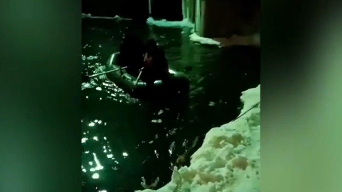 ВИДЕО: орловские спасатели помогли собаке, просидевшей 4 дня на льдине 