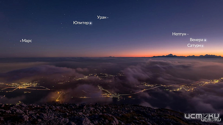 Орловчане увидят парад планет 28 февраля