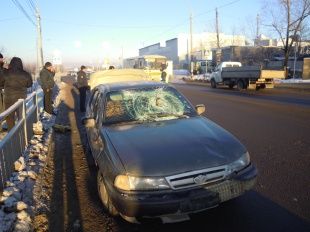Сегодня на ул. Михалицына был сбит пешеход