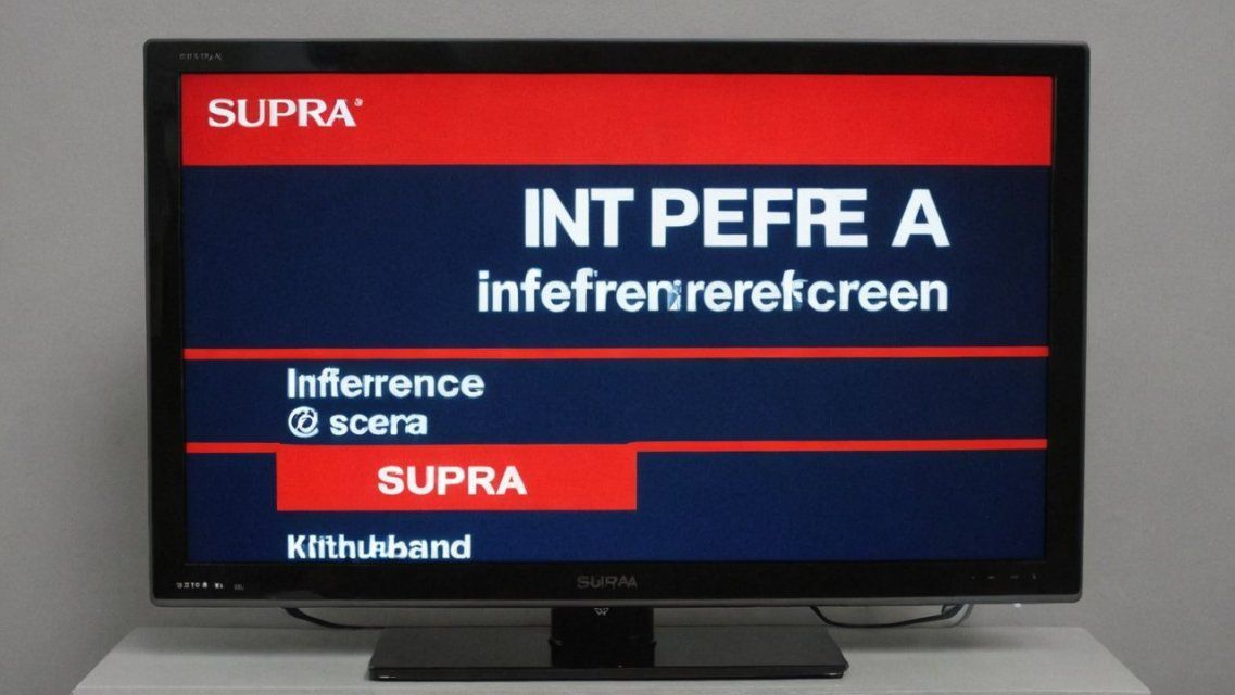 Помехи на экране телевизора Supra