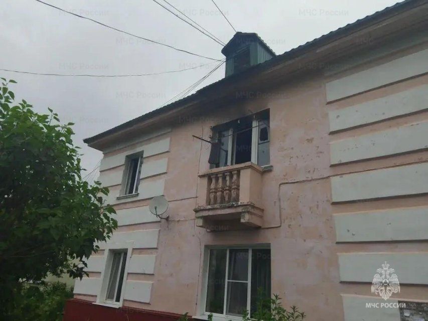 Вчера в Мценске на улице Мира горела двухкомнатная квартира