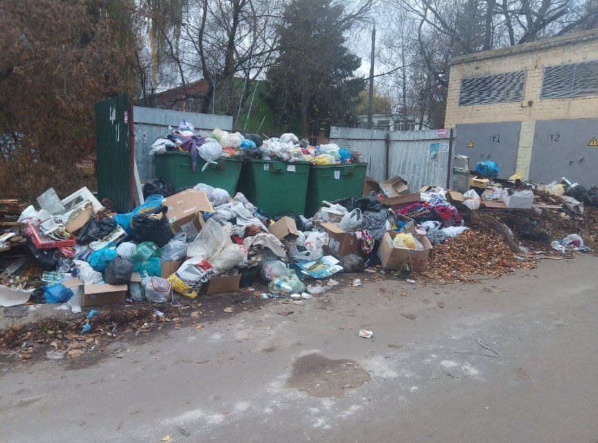 Орел продолжает зарастать мусором