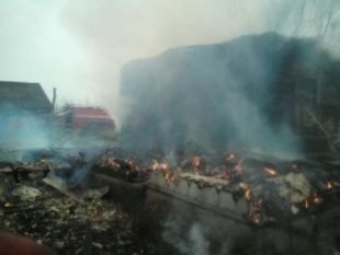 В Шаблыкинском районе спасатели тушили пожар 3,5 часа