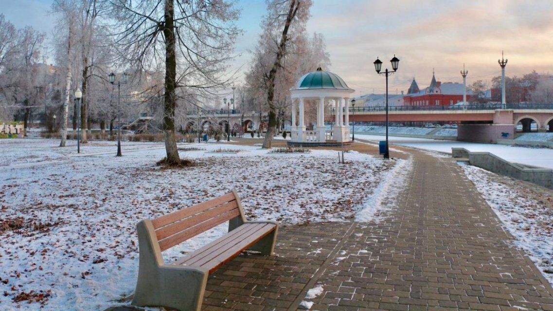 В Орле зима постепенно вступает в свои права