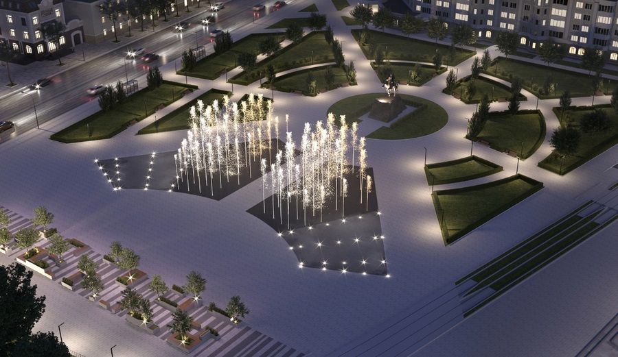 В Орле появится еще один фонтан, или Как будет выглядеть сквер Ермолова после благоустройства