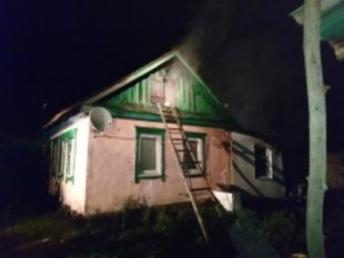 В Орловском районе горела хозпостройка и жилой дом