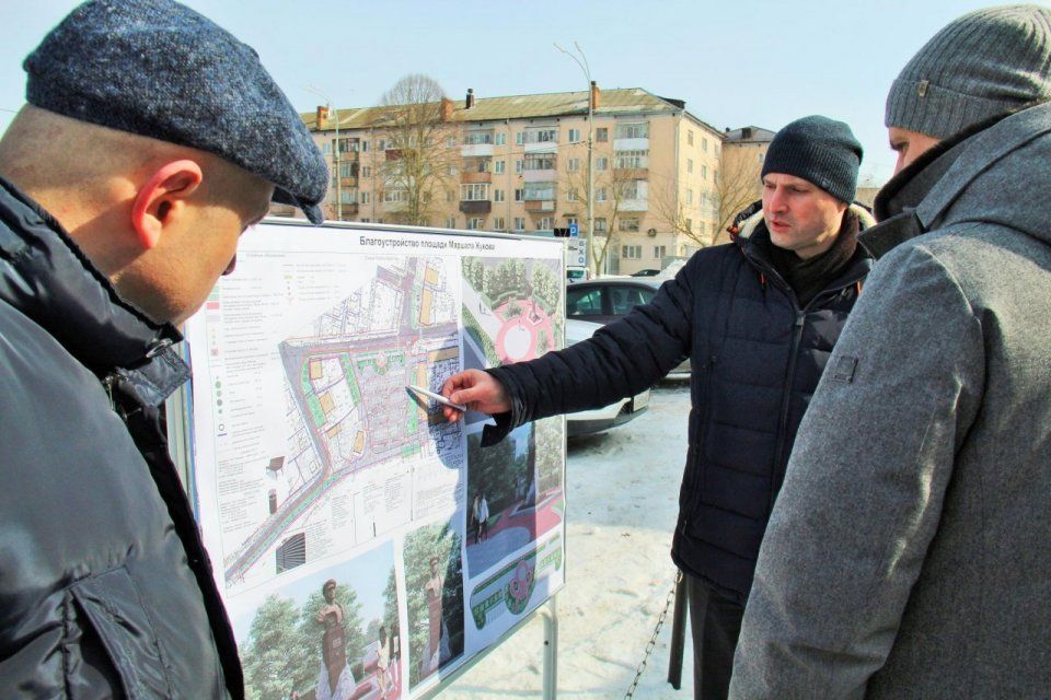 В Орле презентовали проект благоустройства площади Маршала Жукова