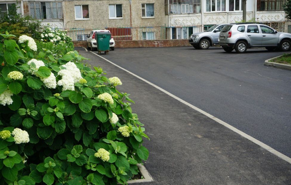 В 22 дворовых территориях Орла завершились работы по благоустройству 