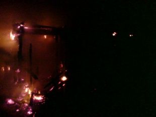 При пожаре погиб человек