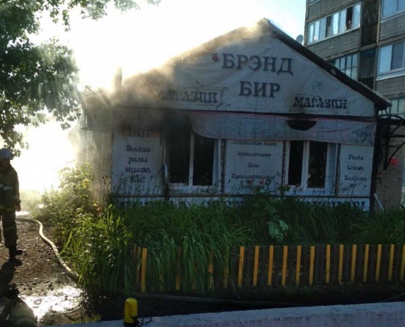 Накануне в Залегощи сгорела пивная